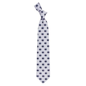 white neck tie with repeating Penn State Athletic Logos